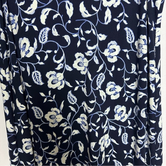 J. Jill Wearever Collection Maxi Navy Floral Sleeveless Maxi Dress NWT sz S - Picture 9 of 11